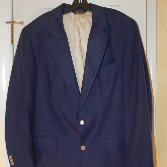 Brooks Brothers 2 Button Silk Royal Blue Blazer - Picture 1 of 8